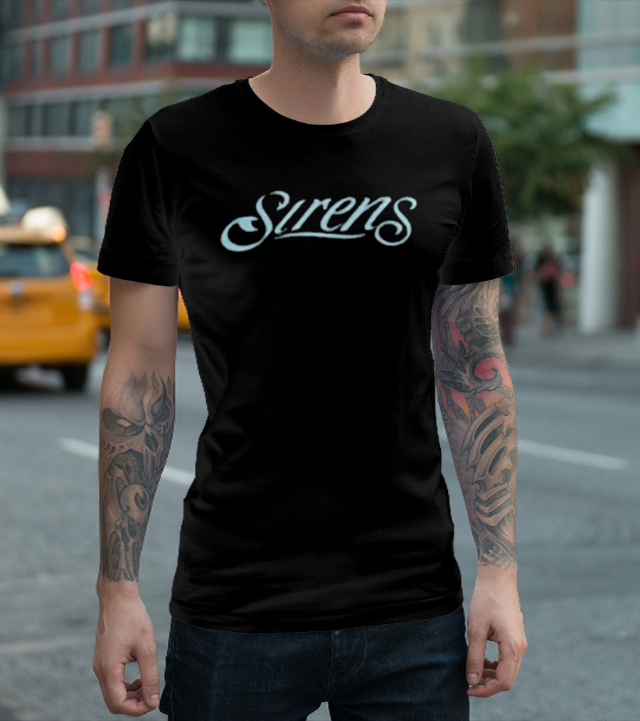 Sirens Basketball Team Script Font T-Shirt