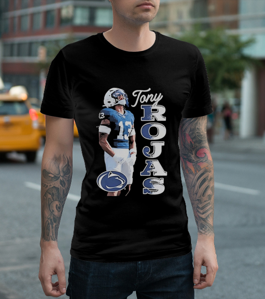 Tony Rojas Nittany Lions Football 13 2026 Big Ten Media Days T-Shirt