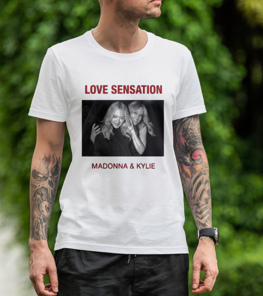 Madonna Kylie Love Sensation 2026 Remix T-Shirt