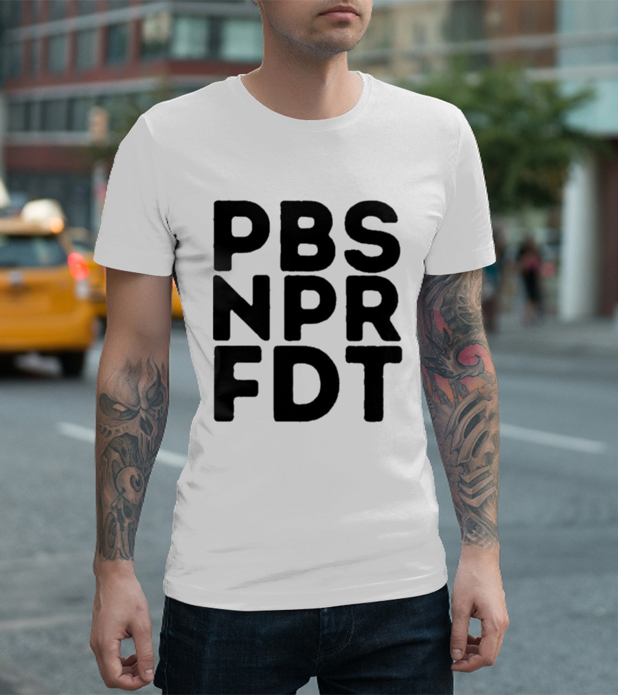 PBS NPR FDT Bold Alphabet Blocks T-Shirt