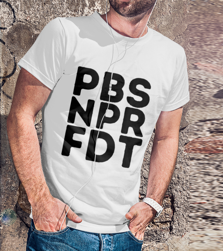 PBS NPR FDT Bold Alphabet Blocks T-Shirt
