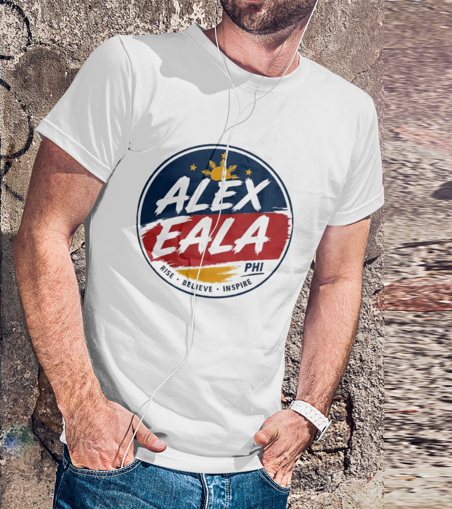 Alex Eala Rise Believe Inspire Philippine Flag Sun Stars T-Shirt