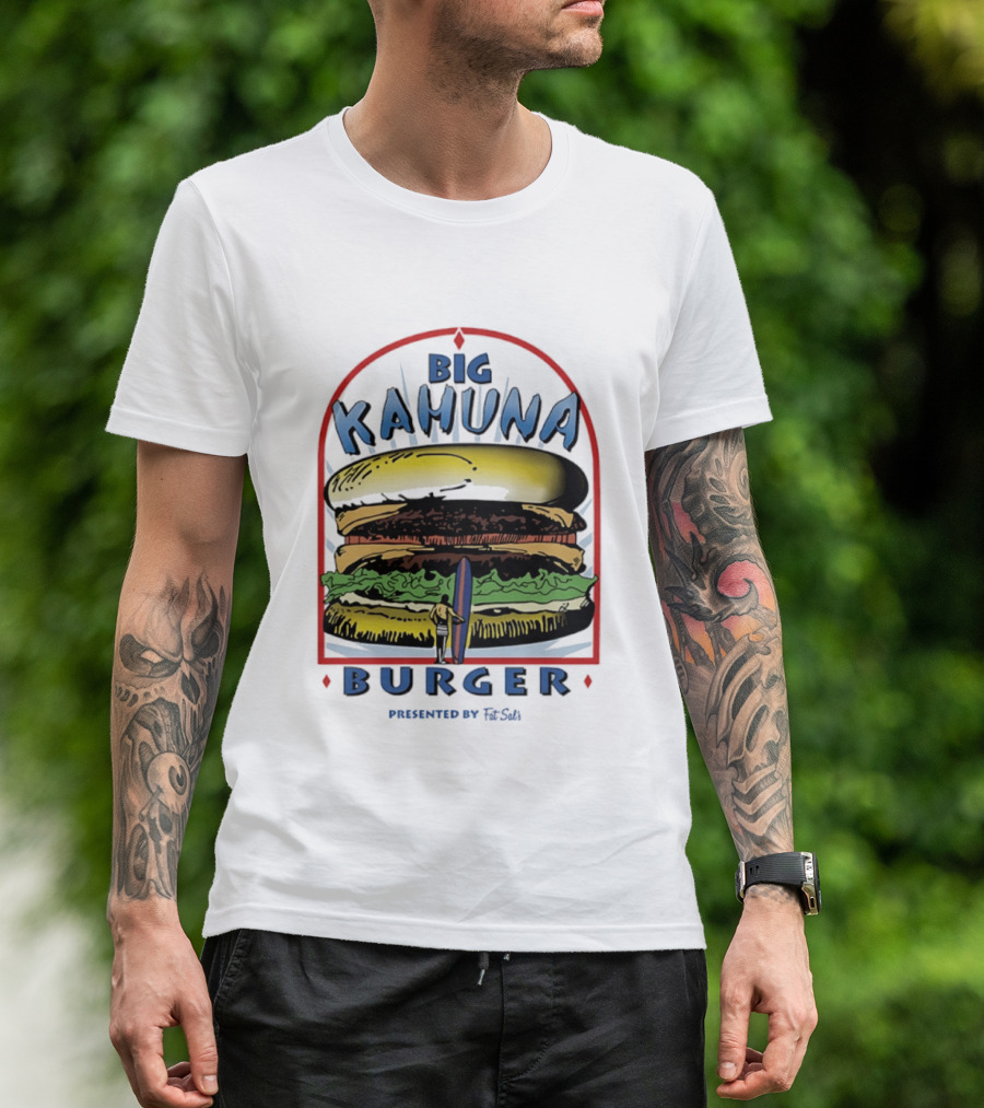 Big Kahuna Burger Fat Sal's Surfing Sandwich Arch T-Shirt