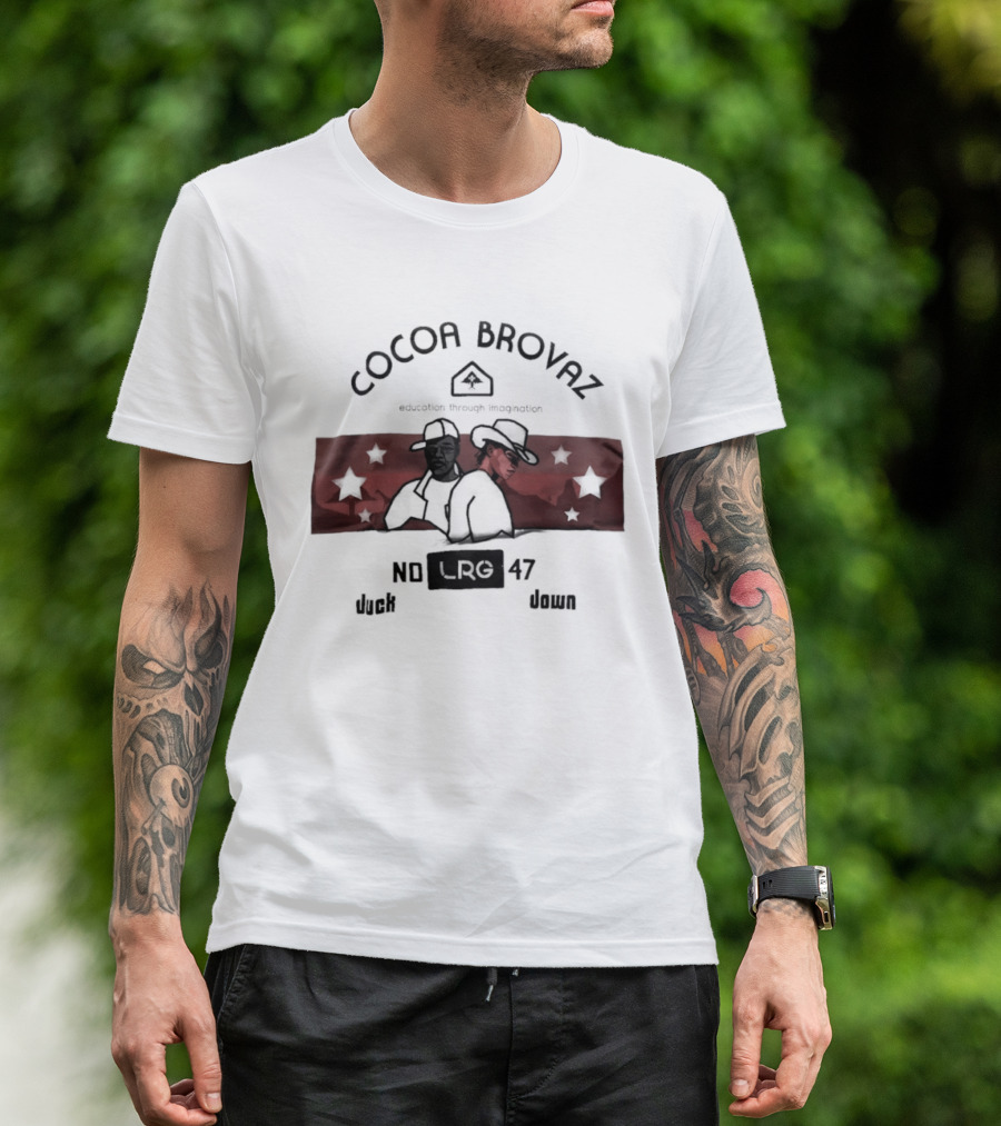 Cocoa Brovaz Duck Down LRG No 47 Urban Streetwear T-Shirt