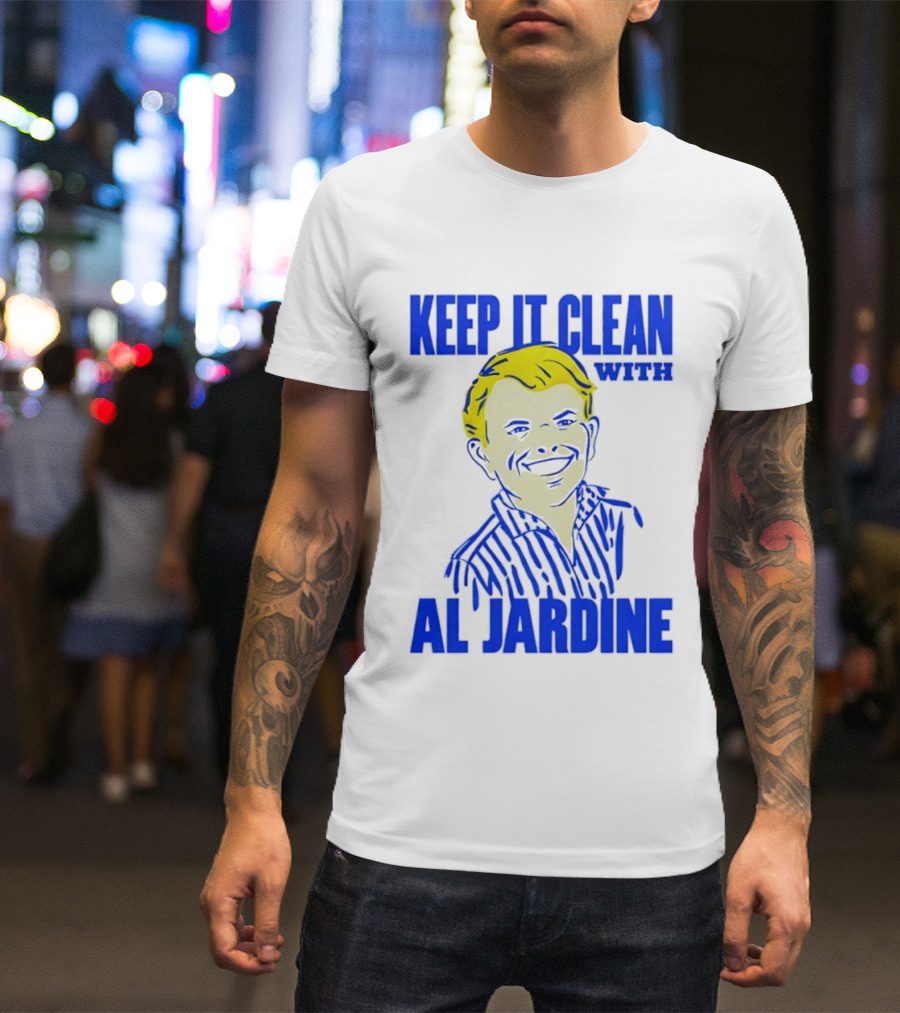Keep It Clean With Al Jardine Blue Yellow T-Shirt