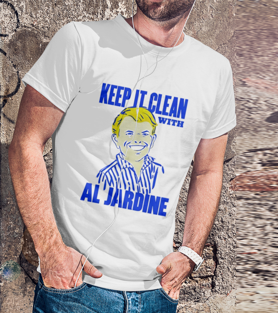 Keep It Clean With Al Jardine Blue Yellow T-Shirt