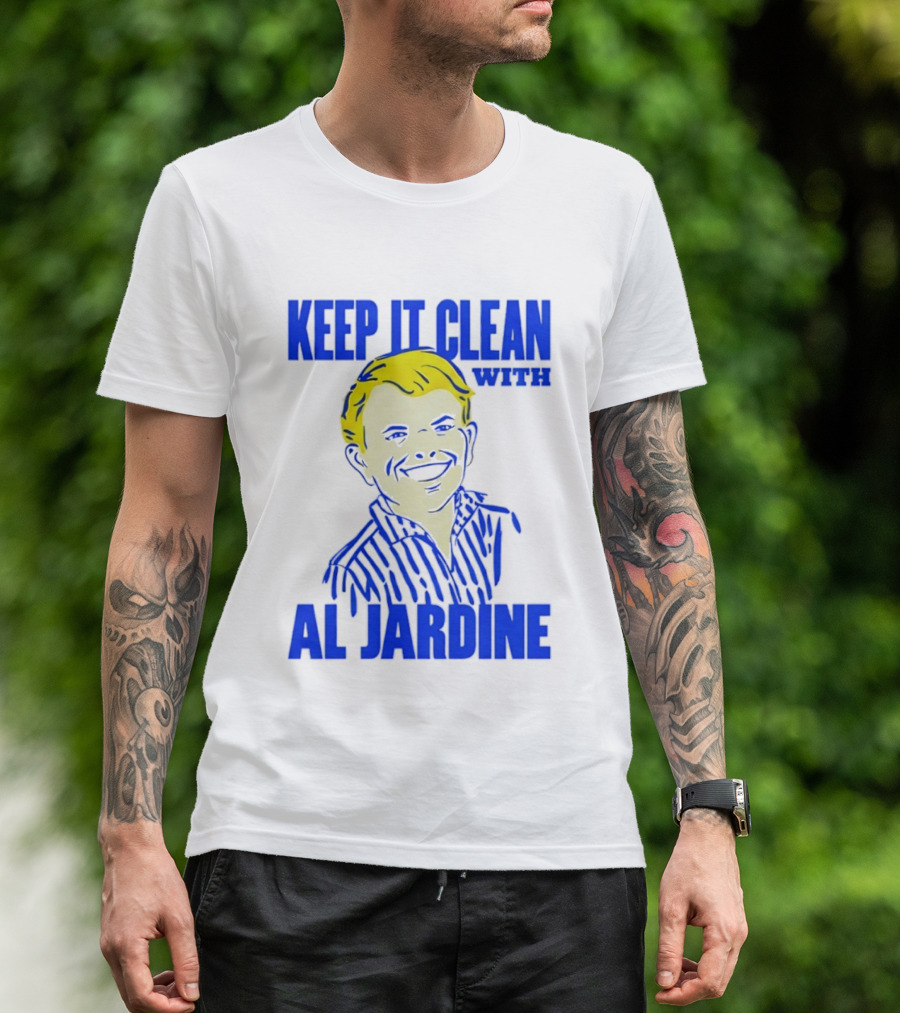 Keep It Clean With Al Jardine Blue Yellow T-Shirt