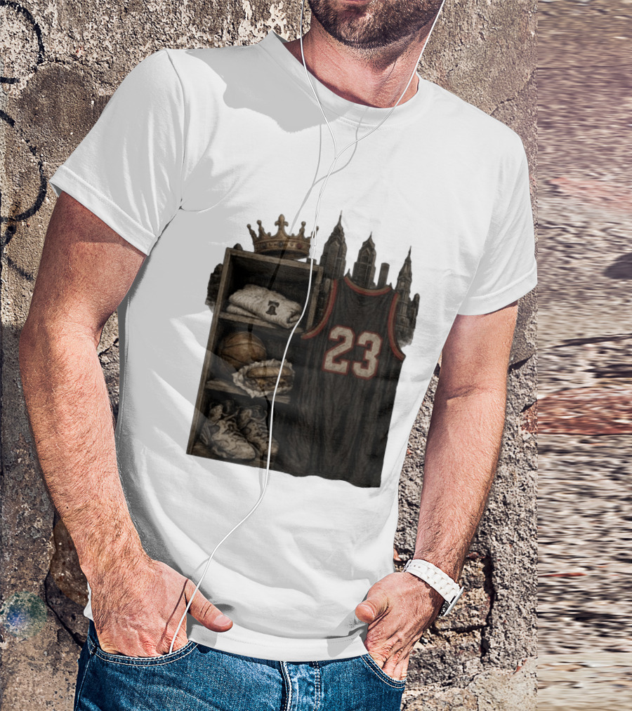 Lebron James King 23 Basketball Jersey Crown City Sports Locker T-Shirt