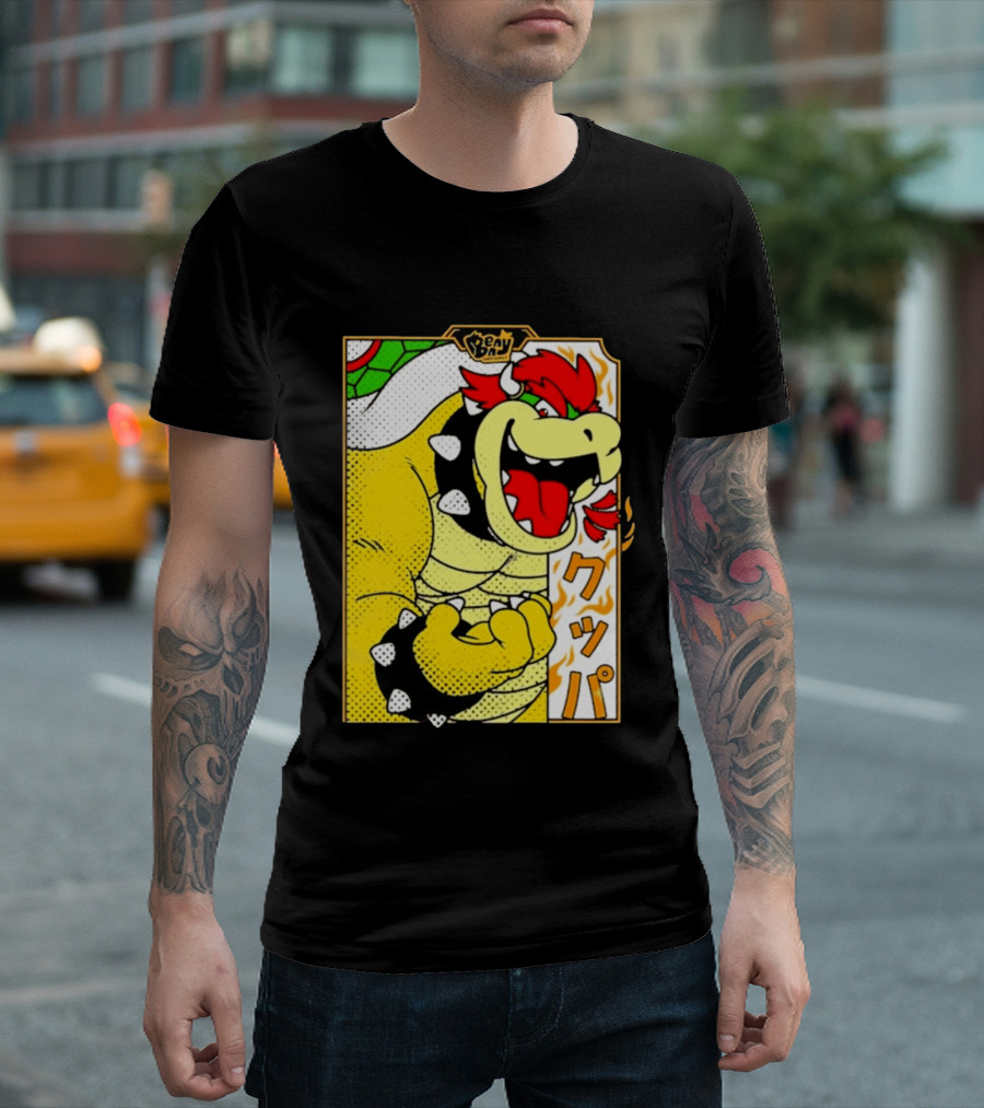 Bowser Japanese Pop Art Comic Style T-Shirt