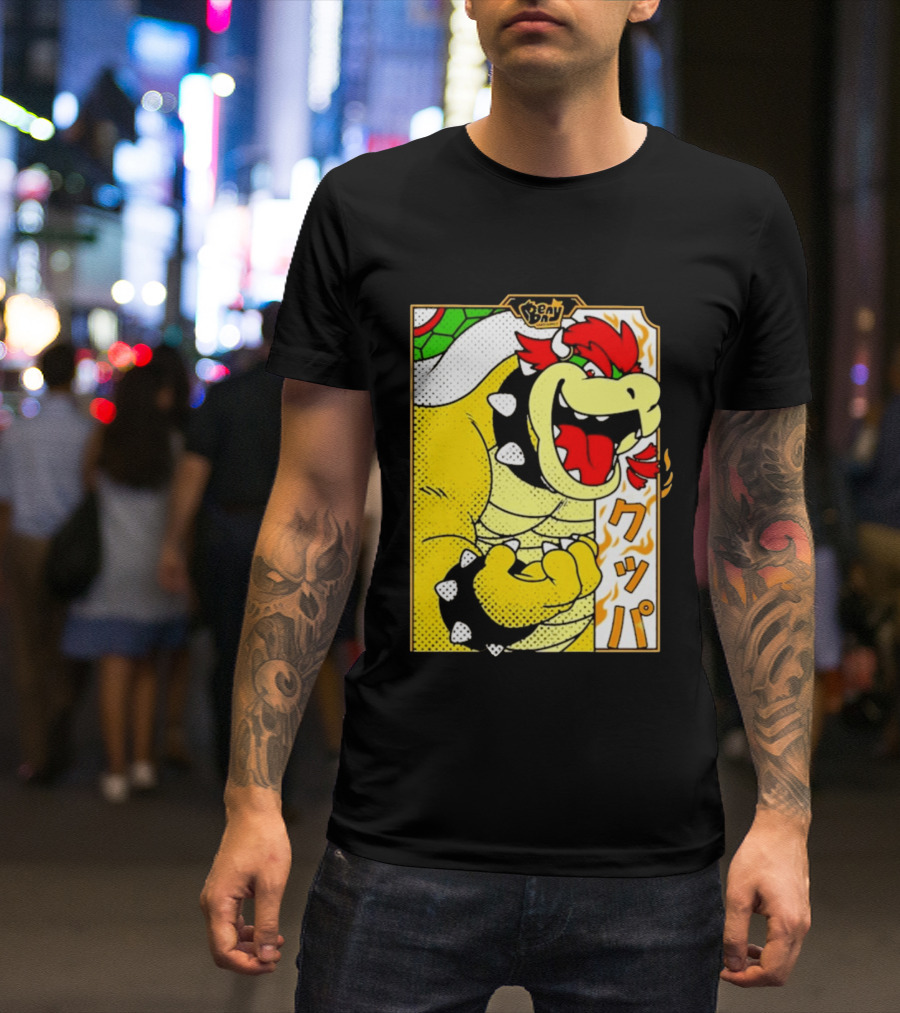 Bowser Japanese Pop Art Comic Style T-Shirt