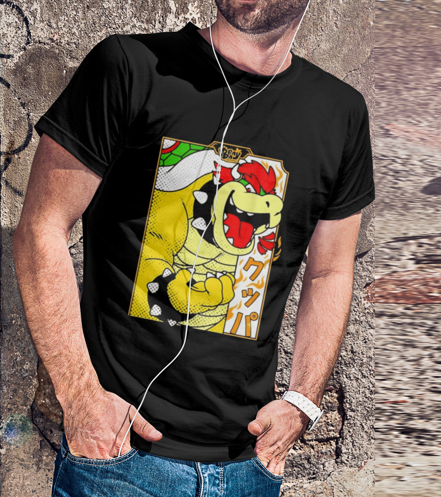 Bowser Japanese Pop Art Comic Style T-Shirt