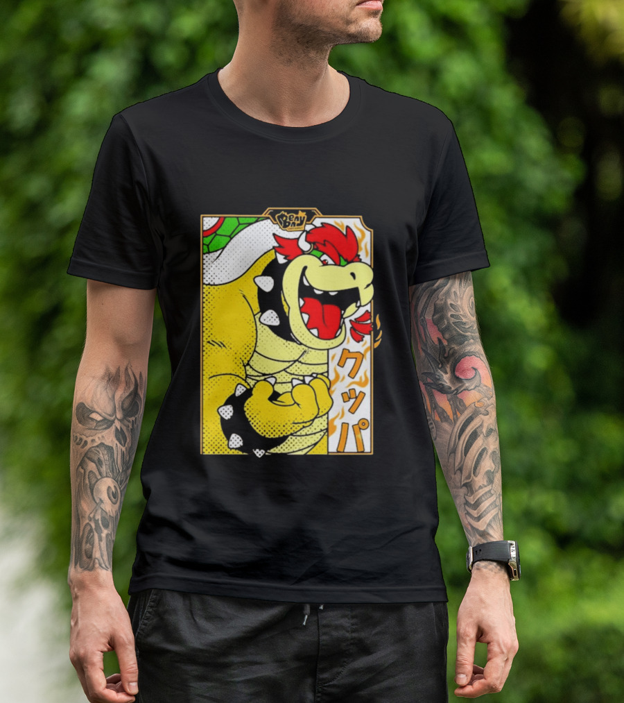 Bowser Japanese Pop Art Comic Style T-Shirt
