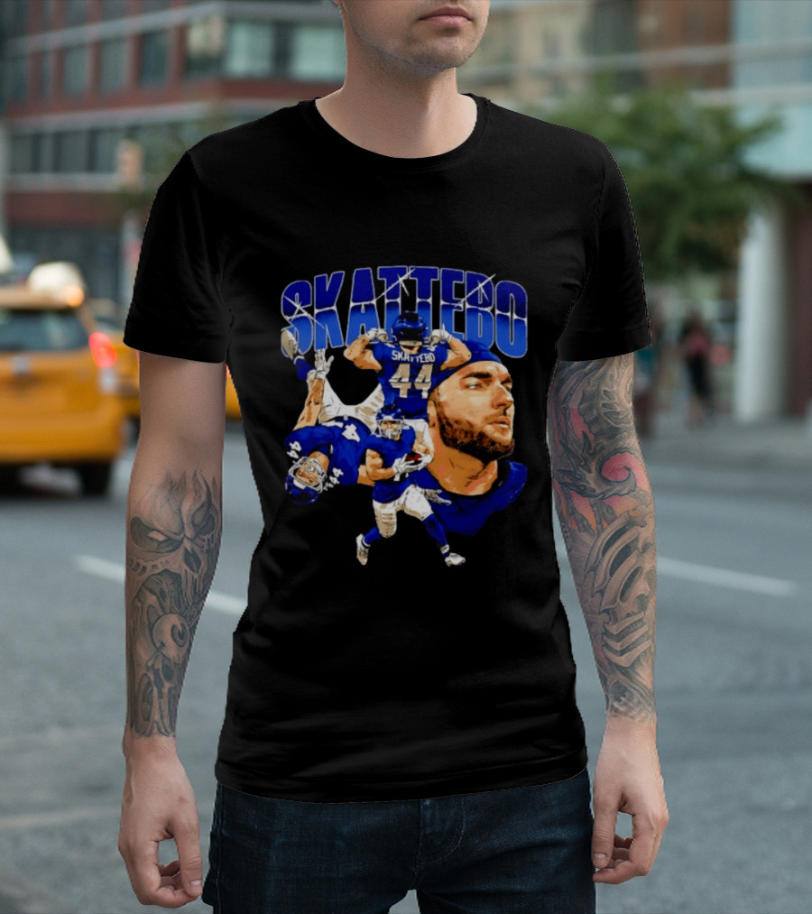 New York Giants Cameron Skattebo 44 Football Player Action Collage T-Shirt