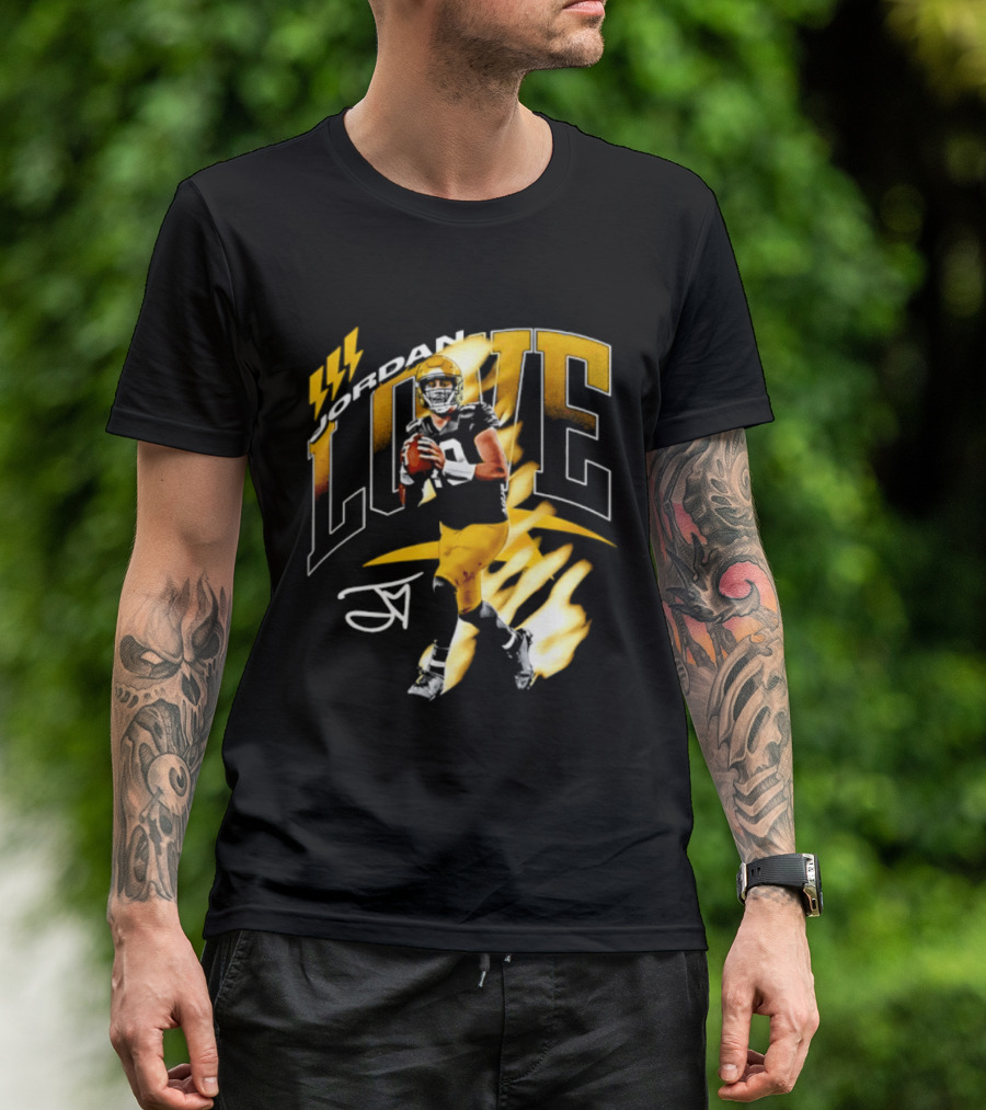 Jordan Love Green Bay Packers 10 Football Star Player Number 10 T-Shirt