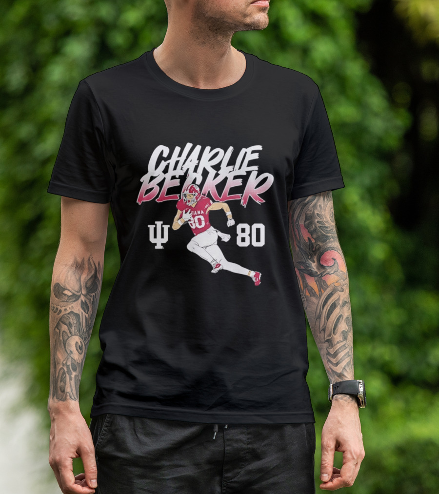 Charlie Becker Indiana Hoosiers 80 Pose With IU T-Shirt
