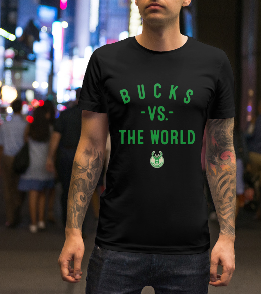 Milwaukee Bucks Vs The World NBA 2026 T-Shirt