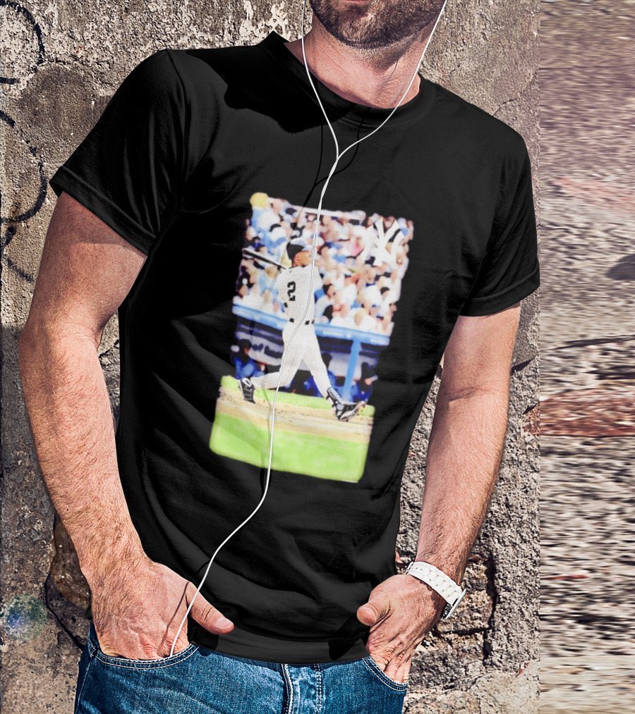 Derek Jeter New York Yankees Legendary Swing Moment T-Shirt