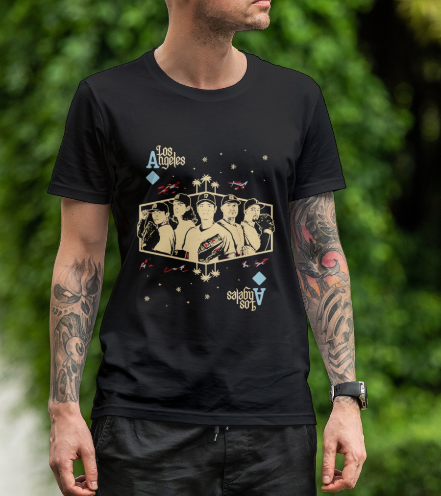 Los Angeles Dodgers Aces 2026 MLB Season Signatures T-Shirt