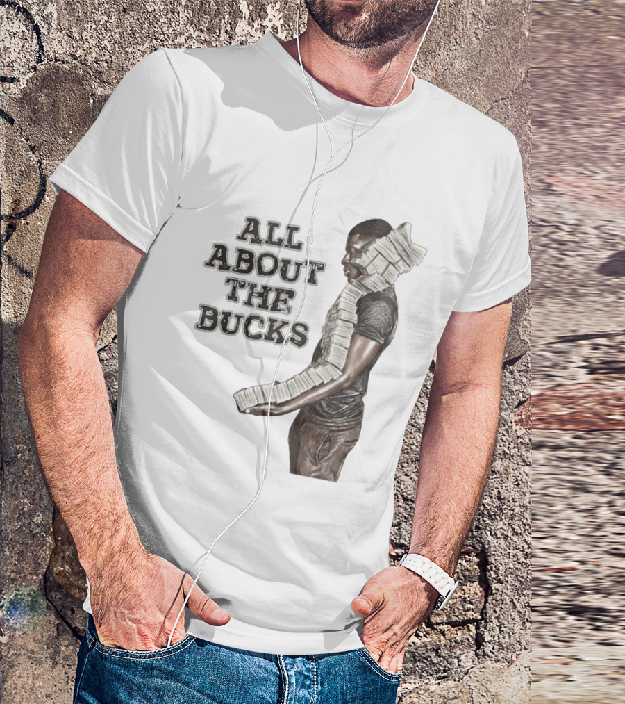 All About The Bucks Money Hustle Wealth Stacks T-Shirt