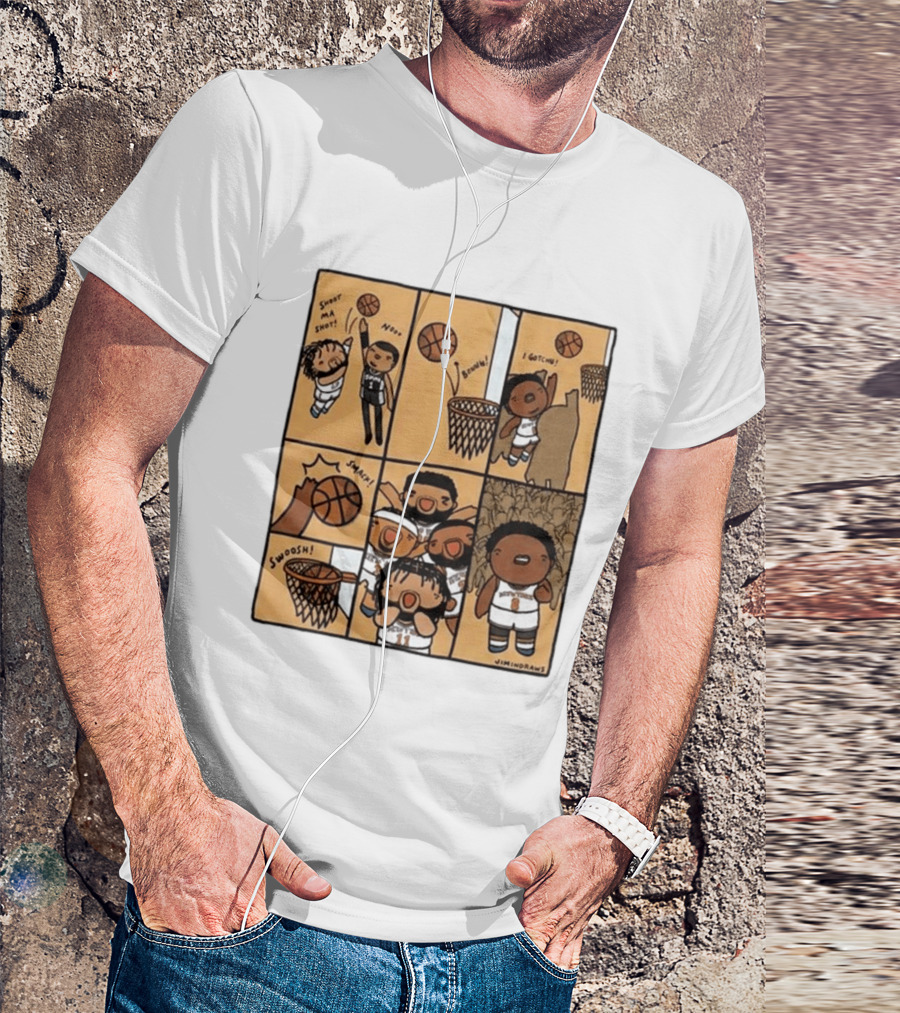 Jimindraws Karl Anthony Towns New York Knicks Comic Style Basketball Fun T-Shirt