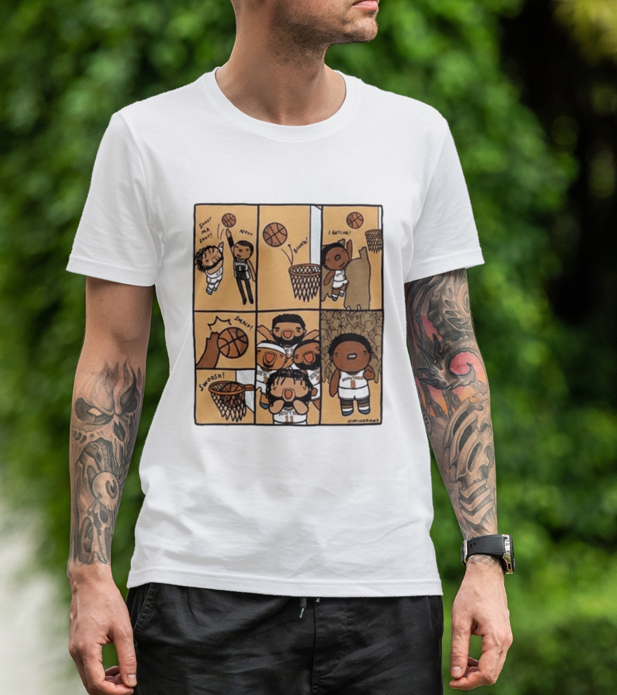 Jimindraws Karl Anthony Towns New York Knicks Comic Style Basketball Fun T-Shirt