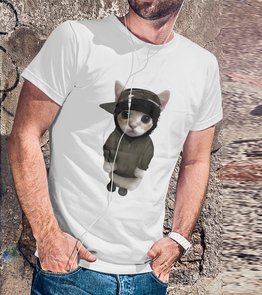 Yeat Cat Meme Cap Hip Hop T-Shirt