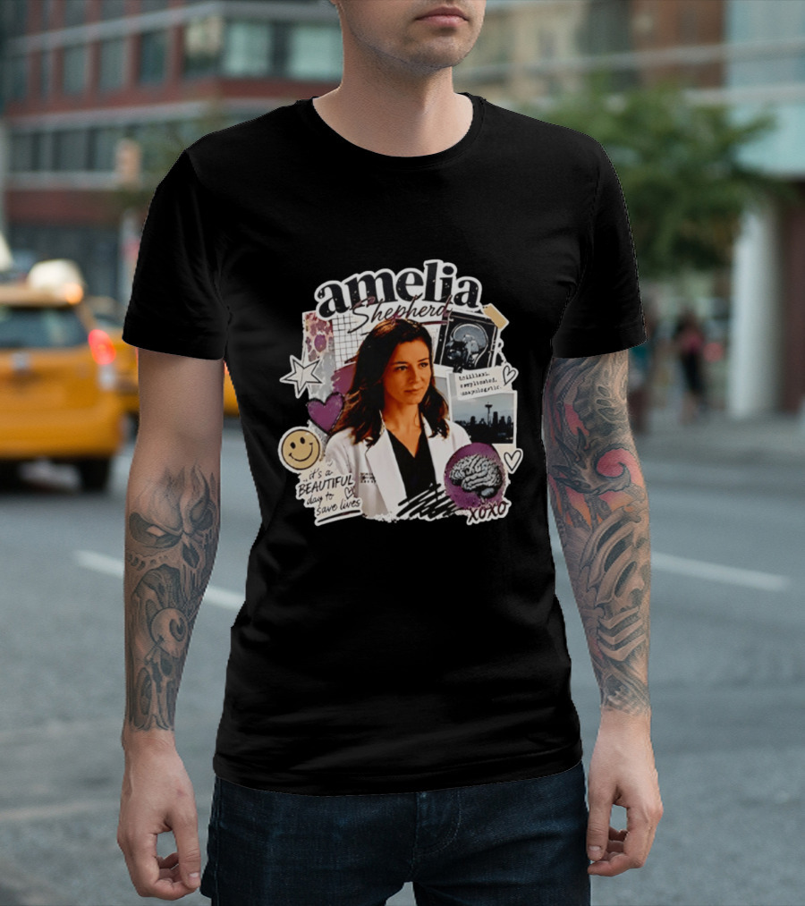 Amelia Shepherd Brilliant Complicated Unapologetic Beautiful Day To Save Lives Seattle Doctor T-Shirt