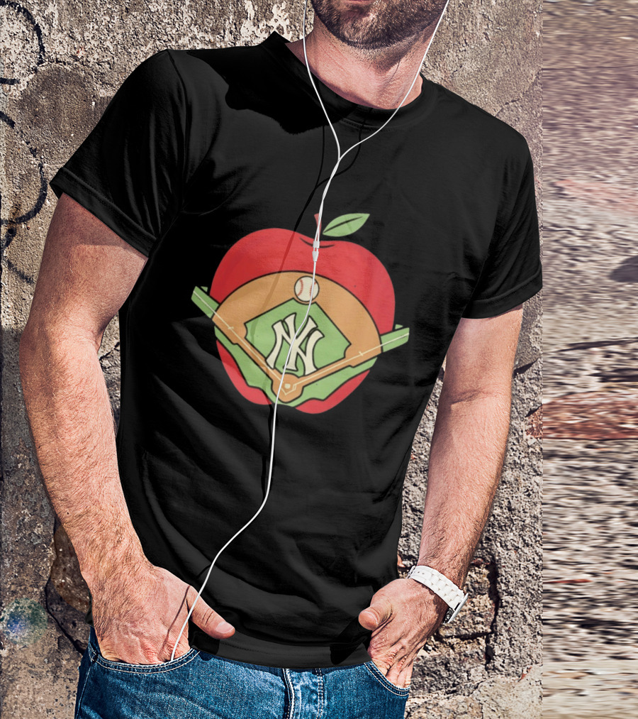New York Yankees Baseball Apple MLB Stadium T-Shirt