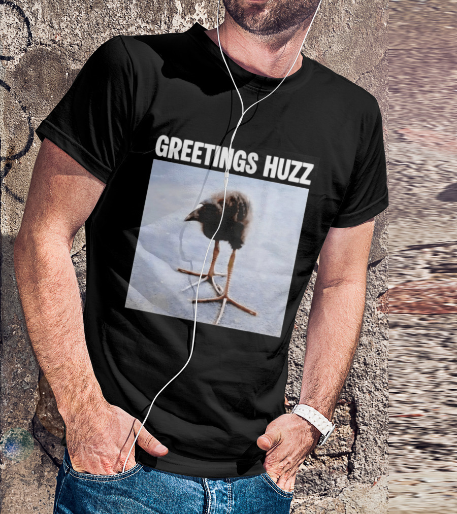 Greetings Huzz Bird Funny Meme Photo T-Shirt
