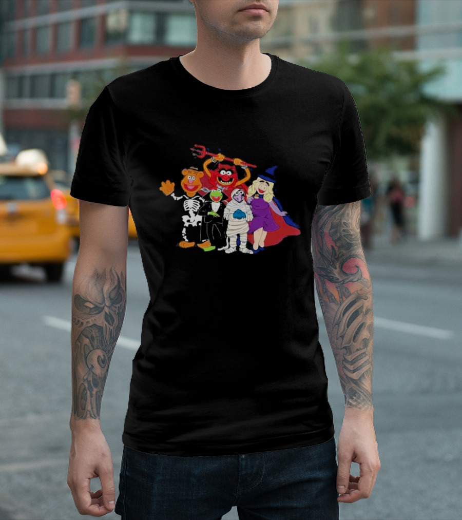 The Muppets Halloween Group Costumes Featuring Classic Characters T-Shirt