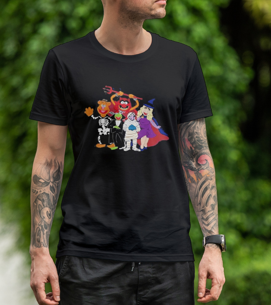 The Muppets Halloween Group Costumes Featuring Classic Characters T-Shirt