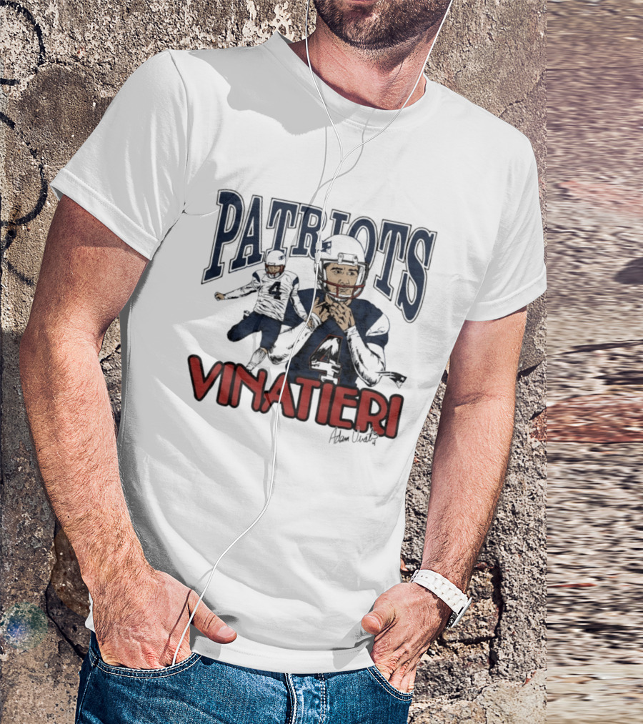 Patriots Vinatieri Adam New England Football T-Shirt