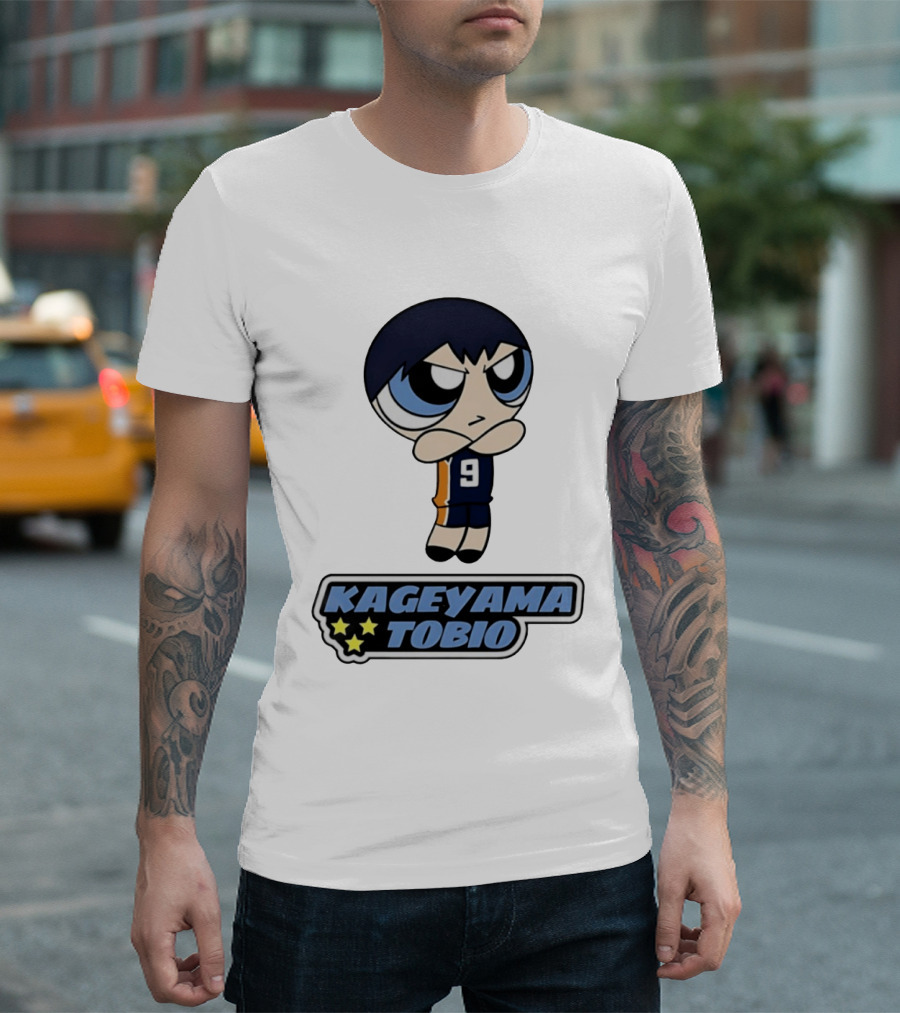 Kageyama Tobio 9 Haikyuu Powerpuff Girls T-Shirt