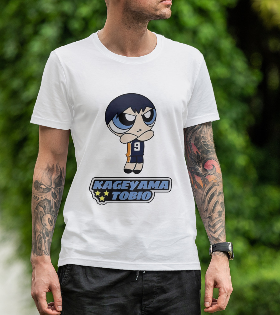 Kageyama Tobio 9 Haikyuu Powerpuff Girls T-Shirt