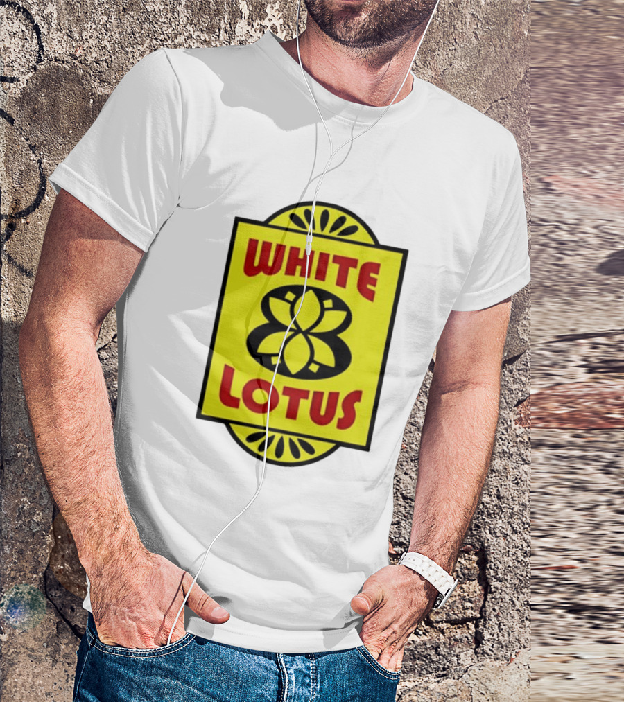 White Lotus Retro Motel Sign T-Shirt