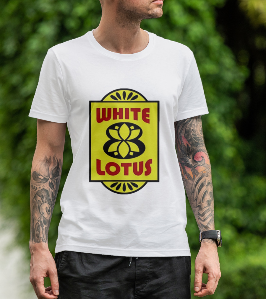 White Lotus Retro Motel Sign T-Shirt