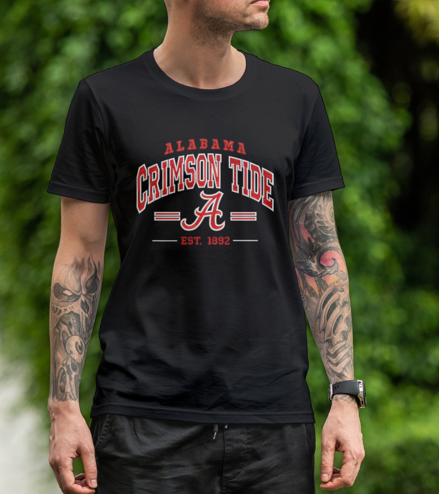 Alabama Crimson Tide Established 1892 NCAA College Football T-Shirt