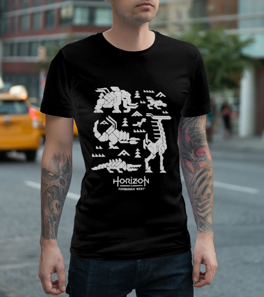 Horizon Forbidden West Machines Iconic Game Creatures T-Shirt