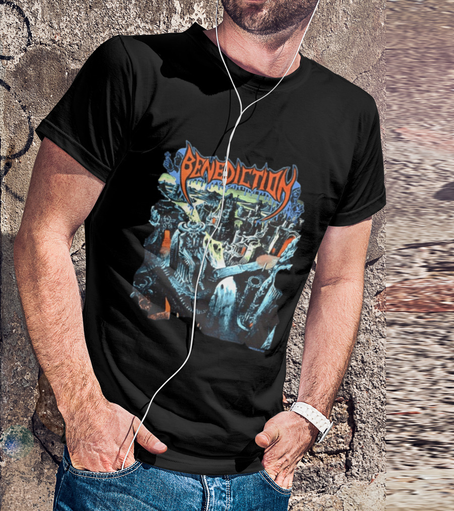Benediction World Violation Tour 1993 Holland Germany Belgium Switzerland Austria Two Sided T-Shirt