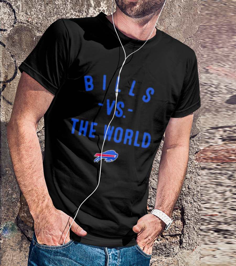 Buffalo Bills Vs The World 2026 Season NFL Team Battle T-Shirt