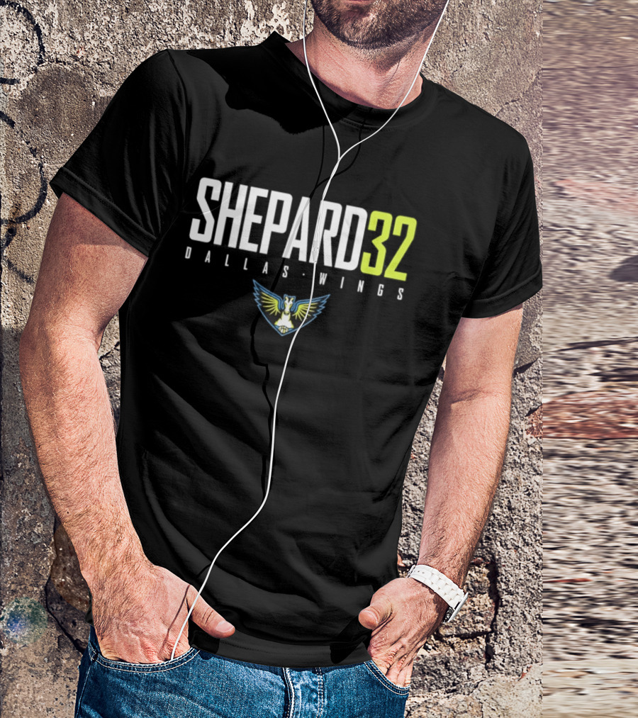 Shepard 32 Dallas Wings WNBA Logo 2026 T-Shirt