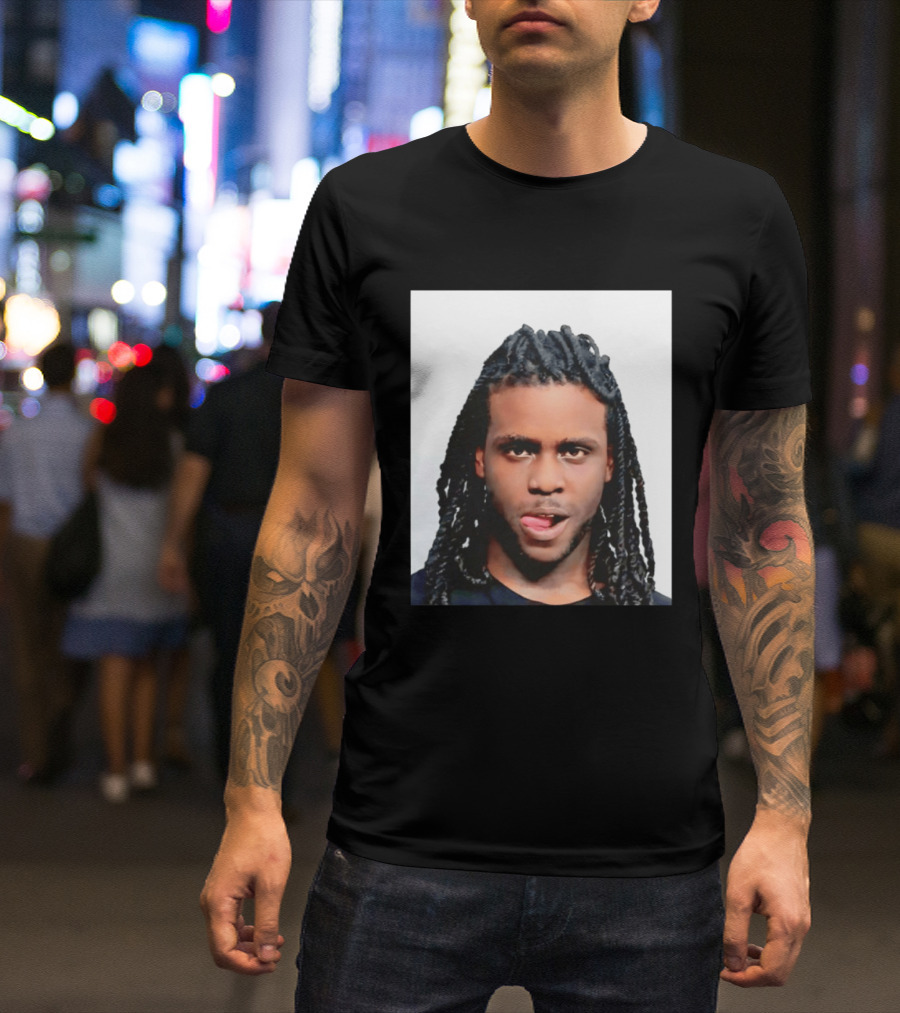 Chief Keef Shot Photo Dreadlocks Tongue Out T-Shirt