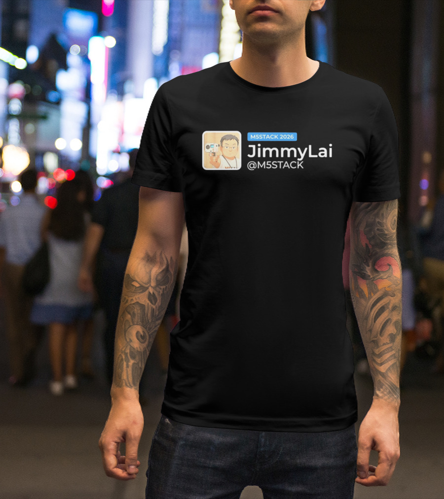 M5STACK 2026 Jimmy Lai M5Stack T-Shirt