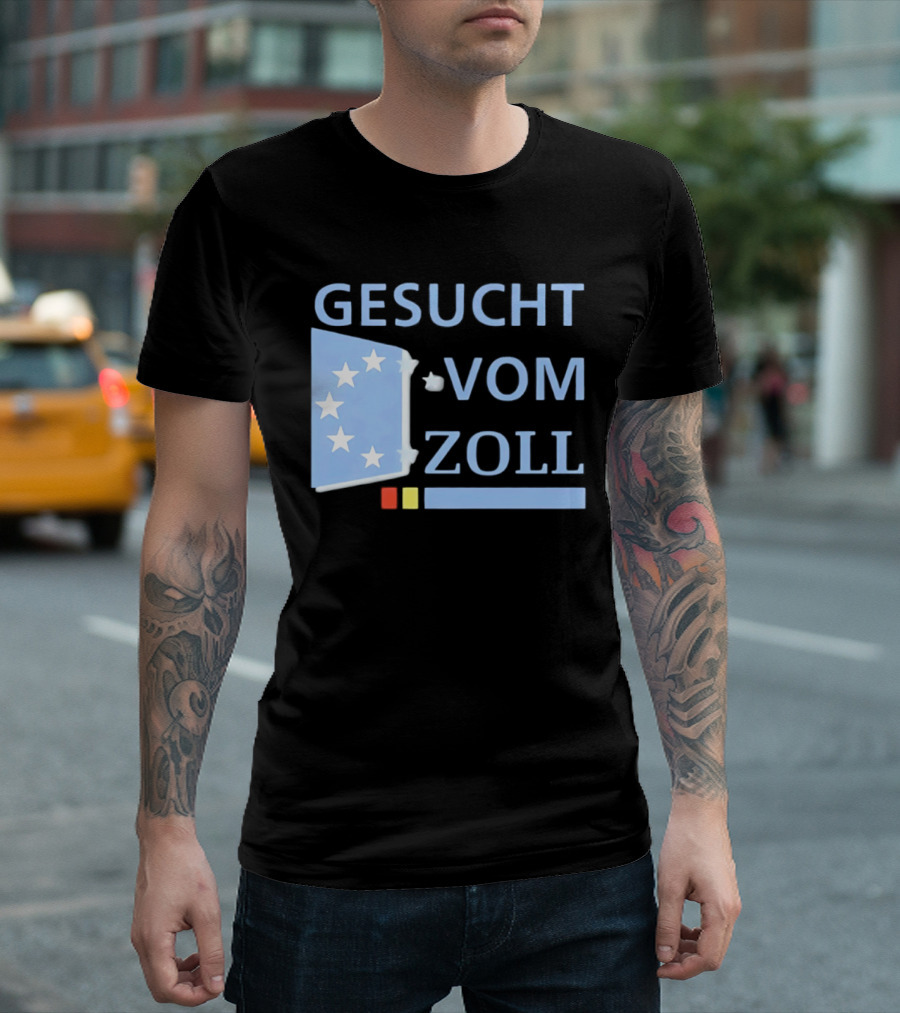 Gesucht Vom Zoll Sterne EU Symbol Farben Banner T-Shirt