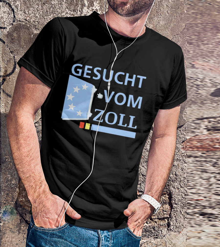 Gesucht Vom Zoll Sterne EU Symbol Farben Banner T-Shirt