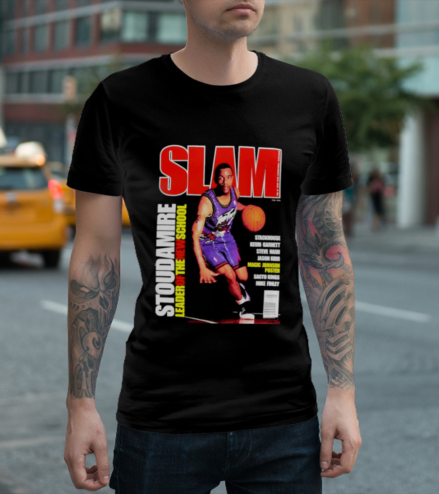 Slam Magazine May 1996 Stoudamire Leader Of The New School Raptors Championship Roster Fan Event T-Shirt