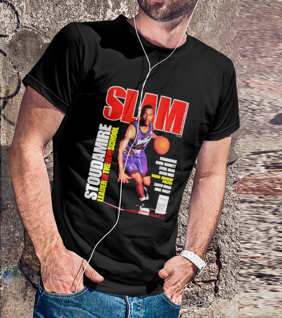 Slam Magazine May 1996 Stoudamire Leader Of The New School Raptors Championship Roster Fan Event T-Shirt
