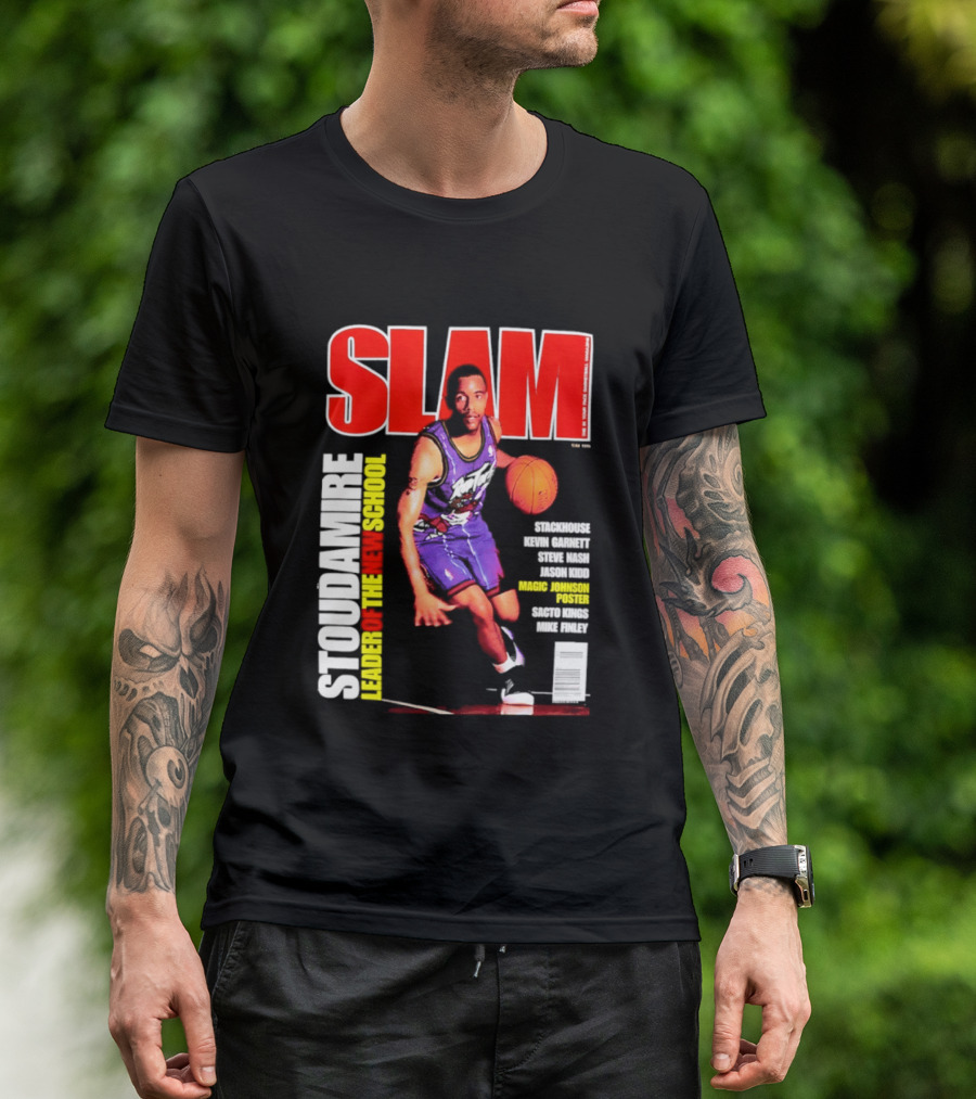 Slam Magazine May 1996 Stoudamire Leader Of The New School Raptors Championship Roster Fan Event T-Shirt