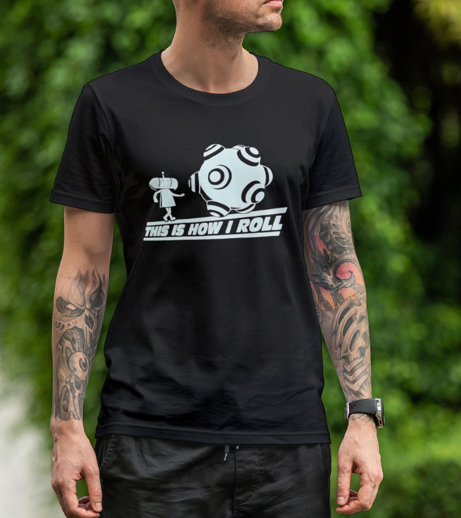 This Is How I Roll Katamari Damacy Character Pushing Ball T-Shirt