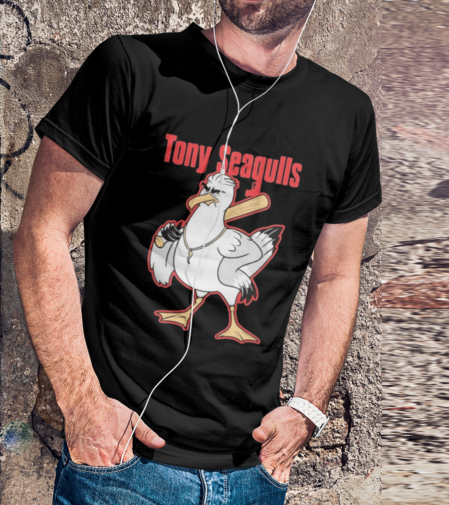Tony Seagulls Seagull Baseball Bat Boston Red Sox Anthony Seigler T-Shirt